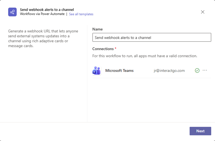 Naming and authenticating the workflow