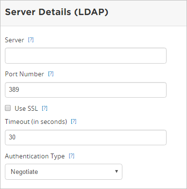 LDAP server details