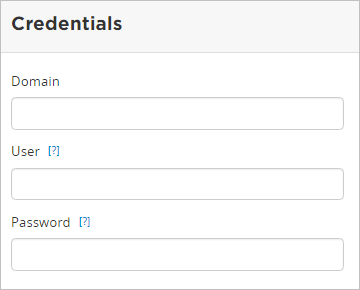 LDAP domain credentials