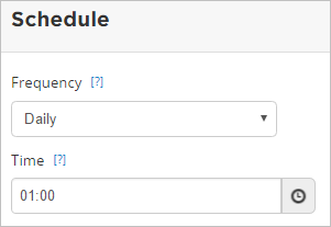 LDAP schedule options
