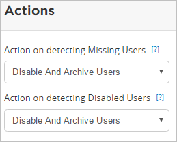 LDAP action options