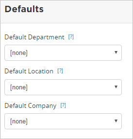 LDAP default values