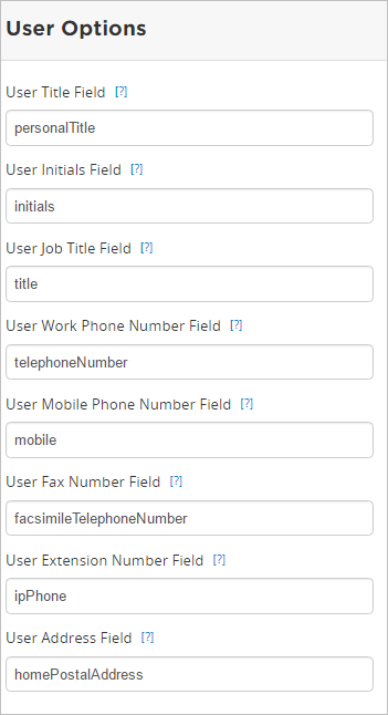 LDAP user field names, part 2