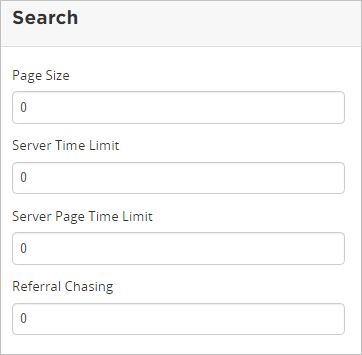 LDAP search options