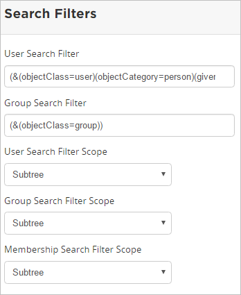 LDAP search filters