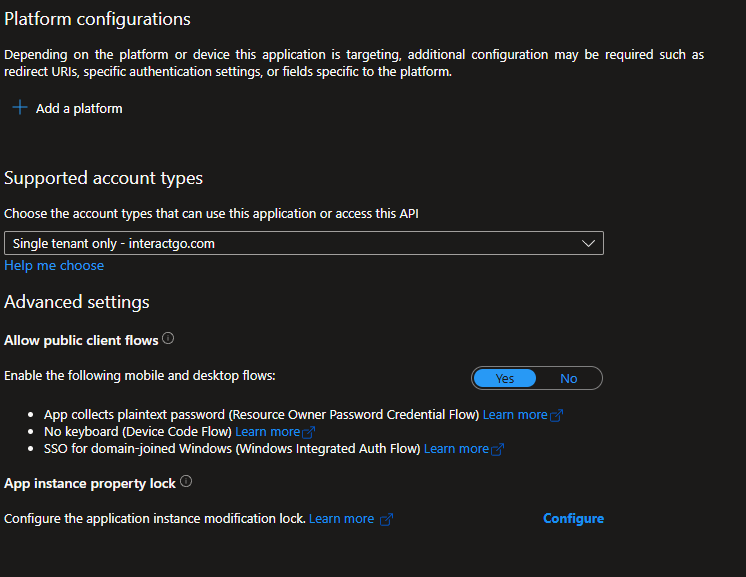 Allow public client flows