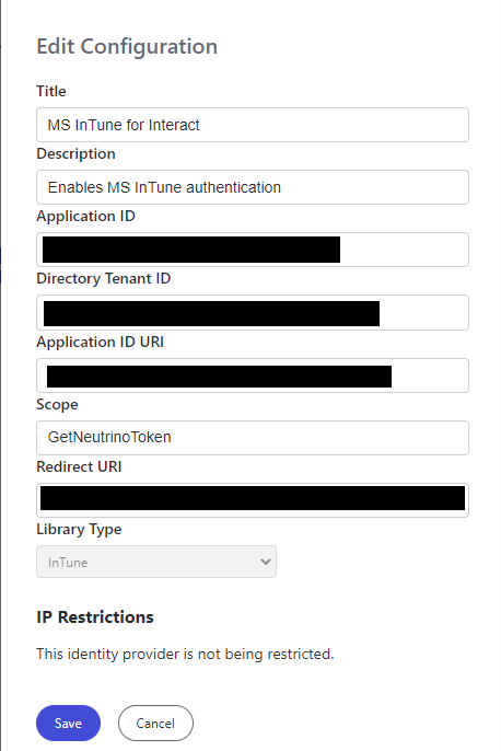 Add MSAL configuration in Interact