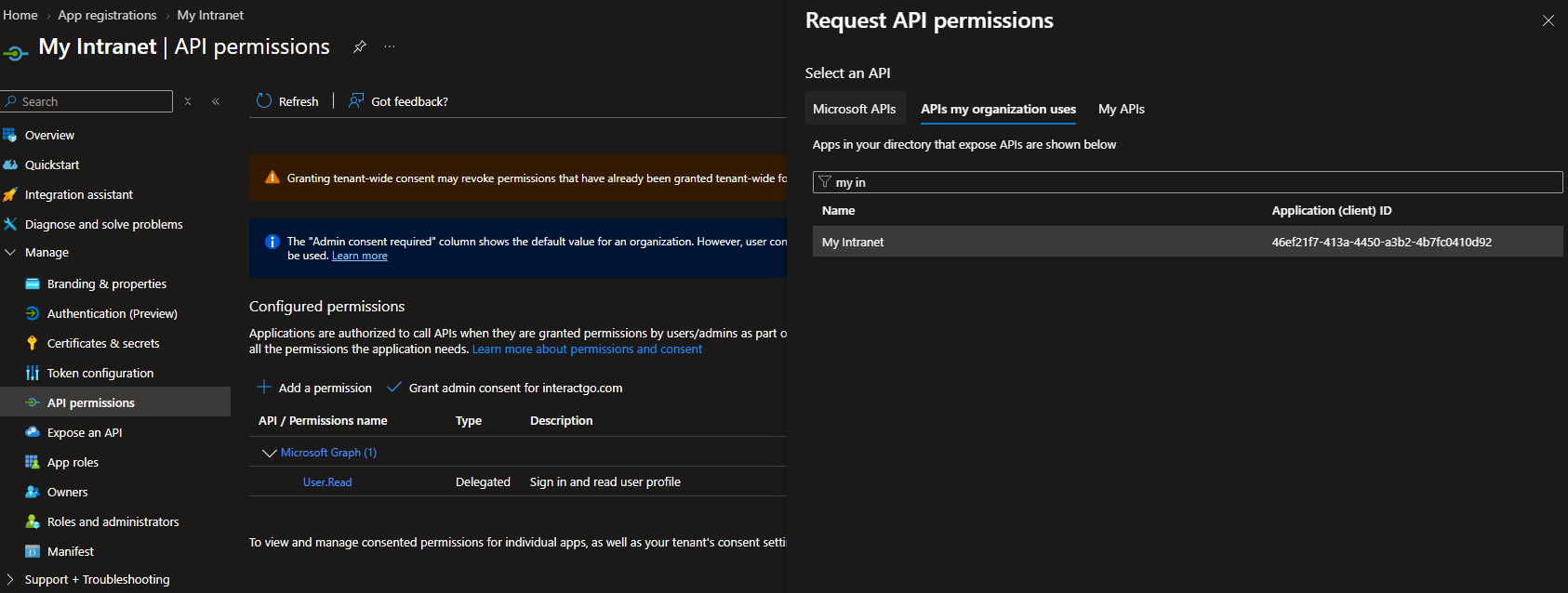 Add API permission