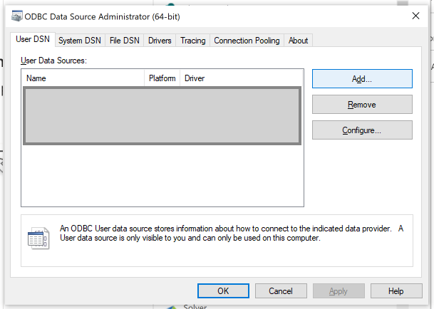 Add a new data source