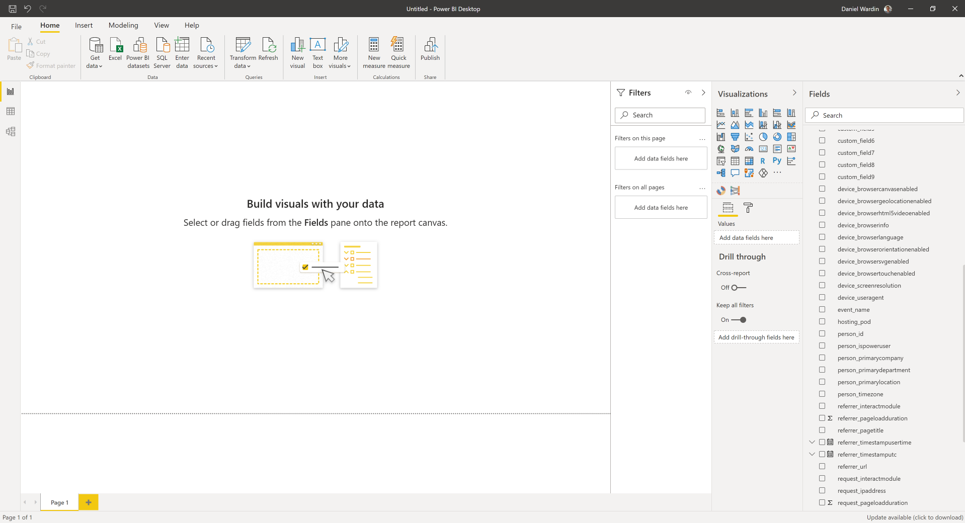 Data loaded in Power BI