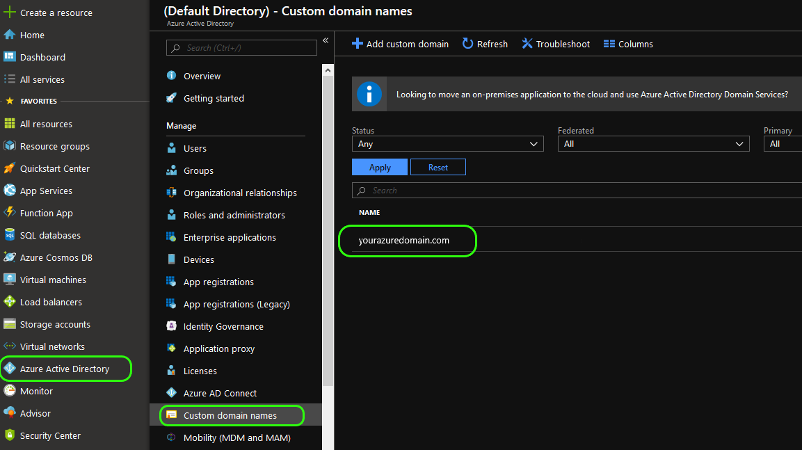 Custom domain names in Entra ID